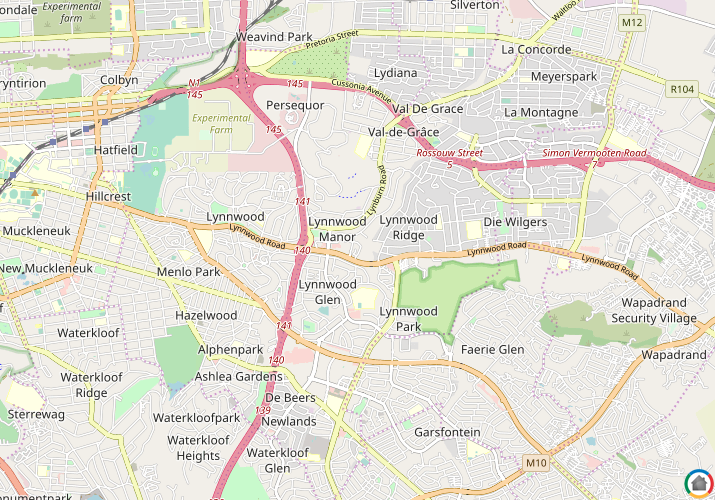 Map location of Lynnrodene